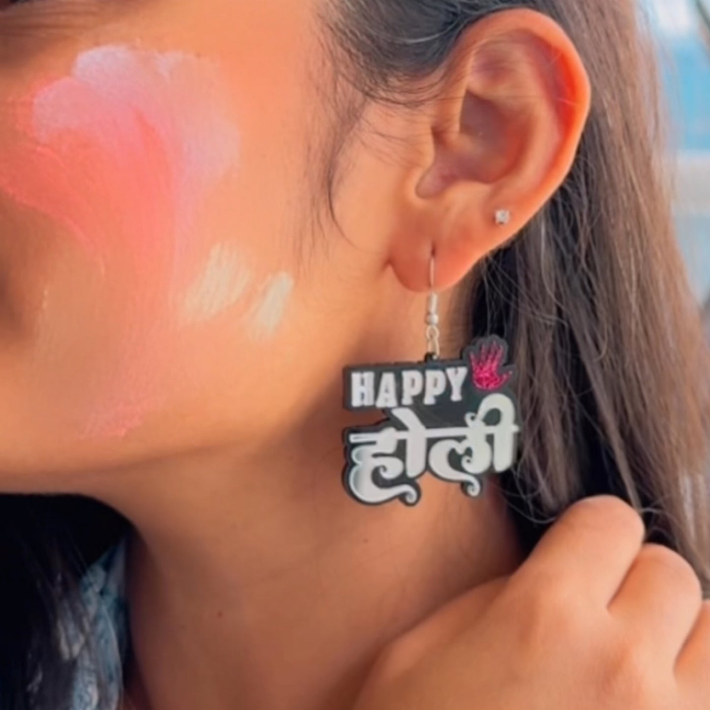 Happy Holi Earrings