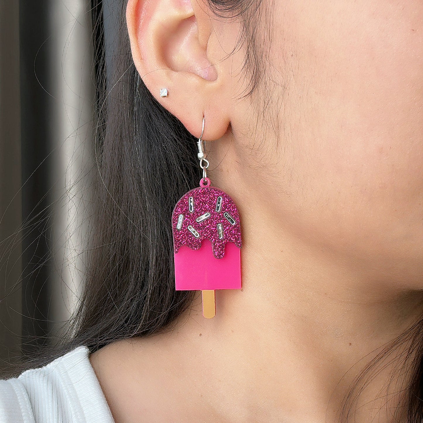 Pink Popsicle Earrings