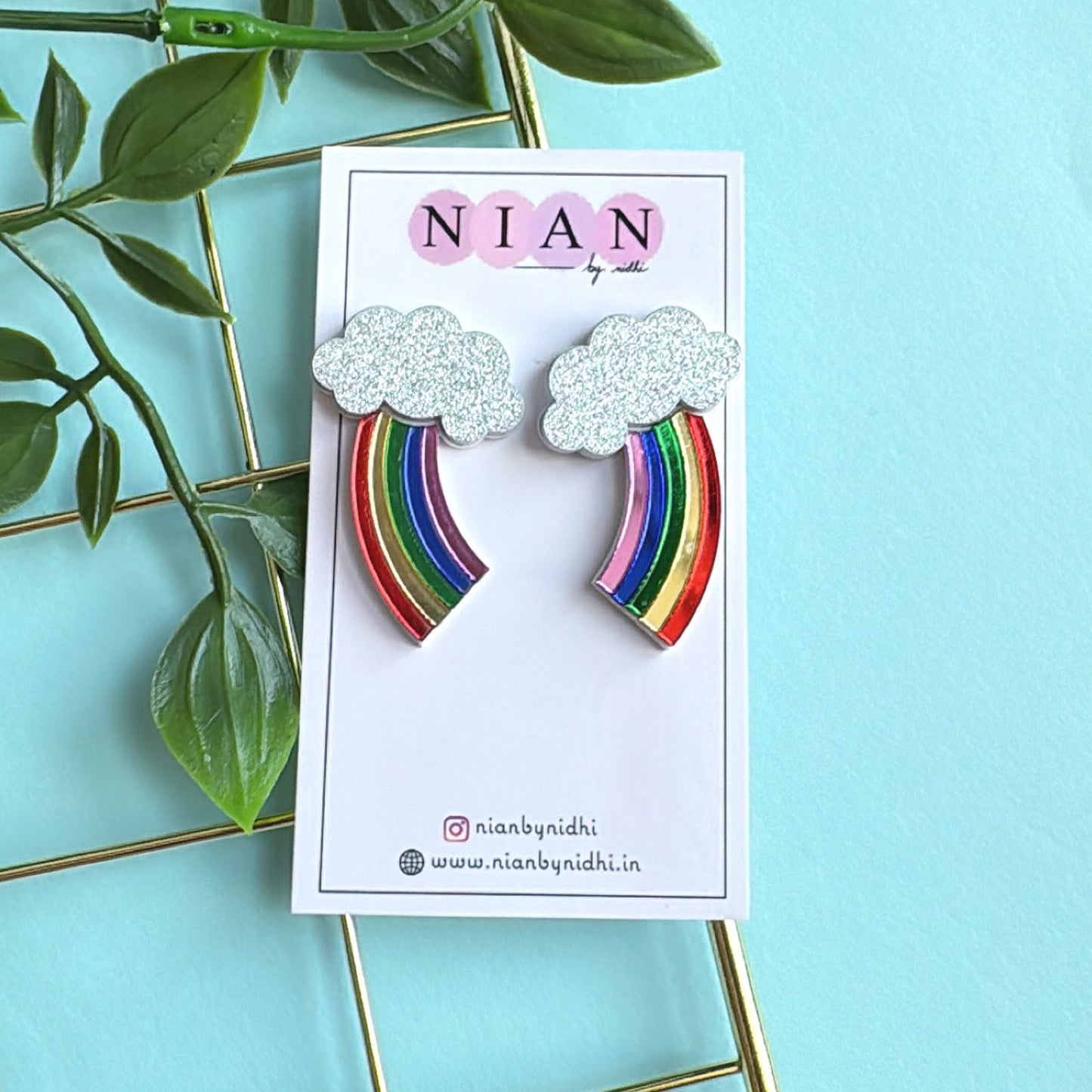 Cloudy Rainbow Earrings