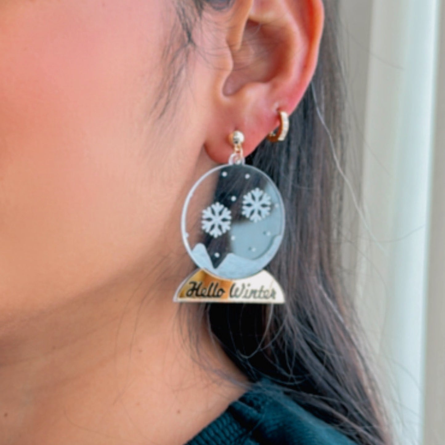 Snow Globe Earrings