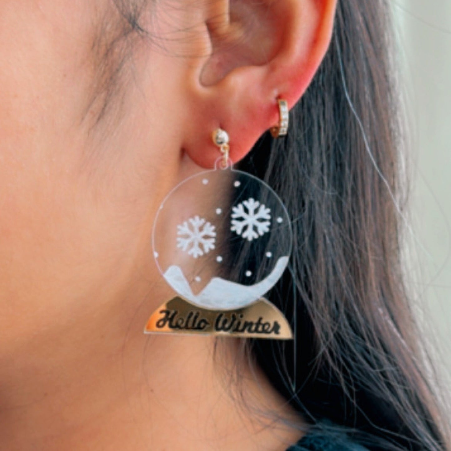 Snow Globe Earrings